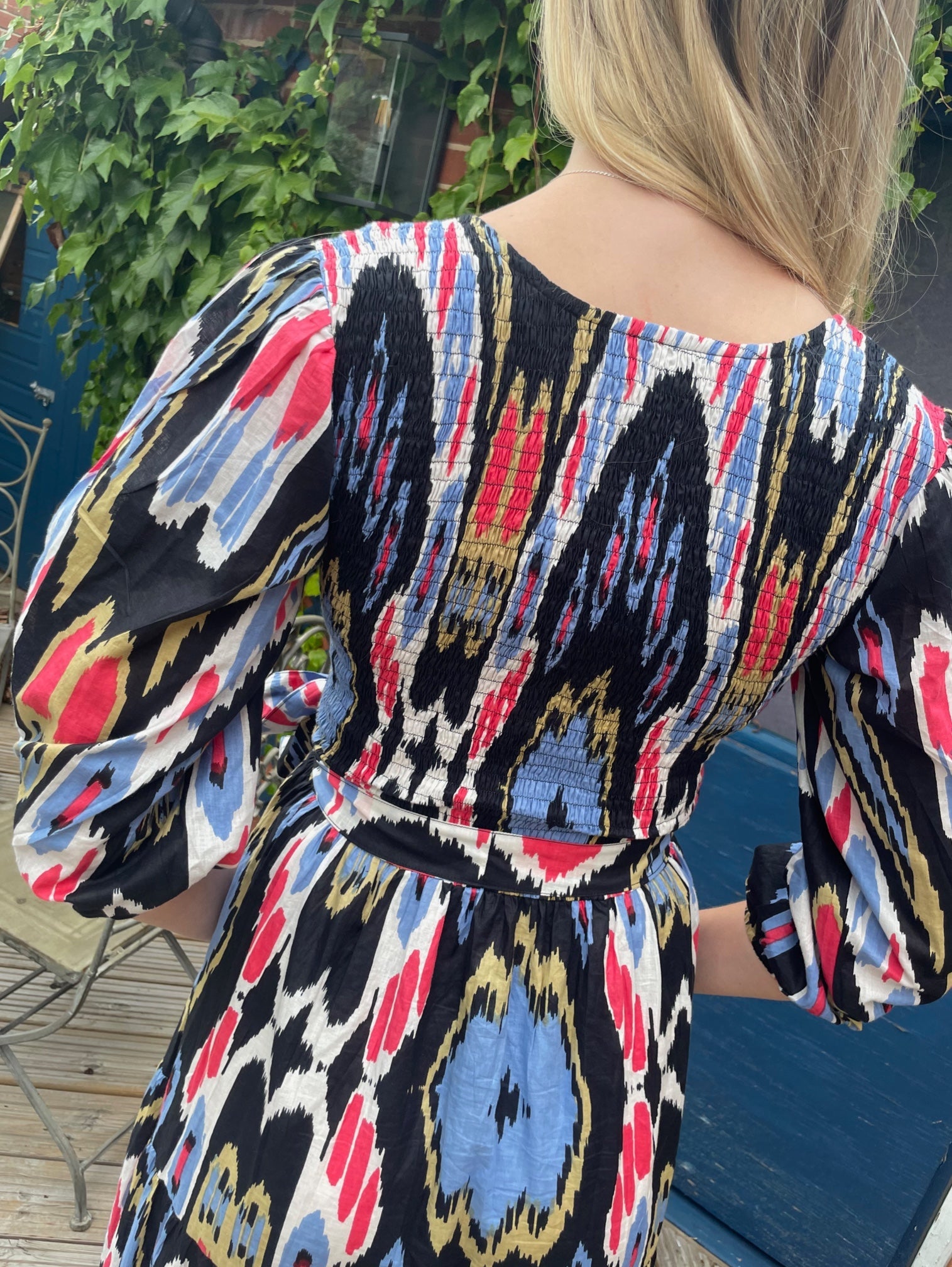'GRACE' MIDNIGHT IKAT (MIDI)