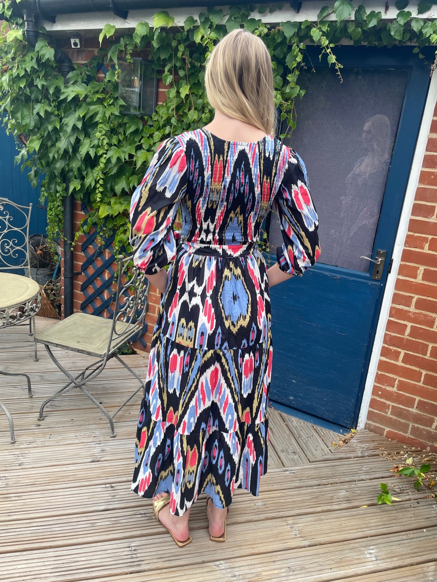'GRACE' MIDNIGHT IKAT (MIDI)